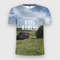 Мужская спорт-футболка Конь-Камень на Красивой Мече