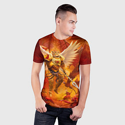 Футболка спортивная мужская Кот примарх, цвет: 3D-принт — фото 2