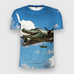 Футболка спортивная мужская Бомбардиро крокодило, цвет: 3D-принт