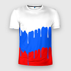 Футболка спортивная мужская Патриот - флаг, цвет: 3D-принт