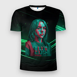 Мужская спорт-футболка Билли Айлиш - геометрия