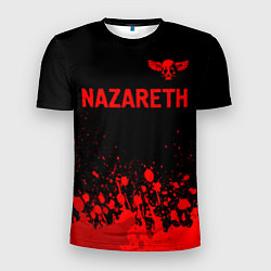 Футболка спортивная мужская Nazareth - red gradient посередине, цвет: 3D-принт