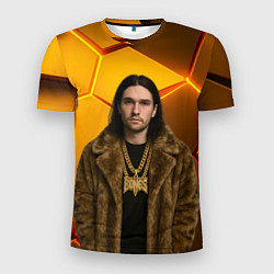 Футболка спортивная мужская Bones с цепью в шубе, цвет: 3D-принт