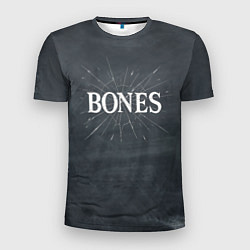 Футболка спортивная мужская Bones разбитое стекло, цвет: 3D-принт