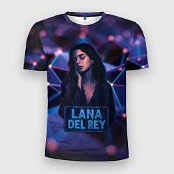 Мужская спорт-футболка Lana Del Rey и неоновая вывеска
