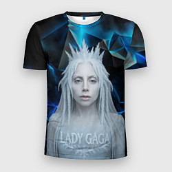 Мужская спорт-футболка Леди Гага стиль снежной королевы