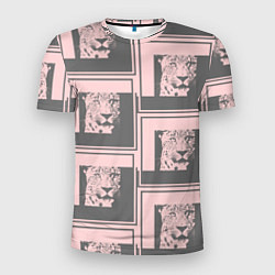 Футболка спортивная мужская Леопард в рамке, цвет: 3D-принт