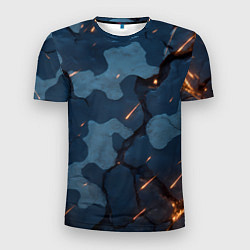 Футболка спортивная мужская Камуфляжные плиты текстура, цвет: 3D-принт
