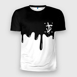 Мужская спорт-футболка Doom logo жидкие краски