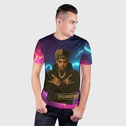 Футболка спортивная мужская XXXTentacion с цепью, цвет: 3D-принт — фото 2