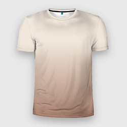 Футболка спортивная мужская Градиент песочный, цвет: 3D-принт