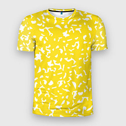 Футболка спортивная мужская Лимонный камуфляж, цвет: 3D-принт
