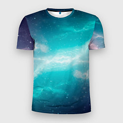 Футболка спортивная мужская Галактическое сияние небес, цвет: 3D-принт