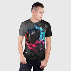 Футболка спортивная мужская Abstract graphics, цвет: 3D-принт — фото 2