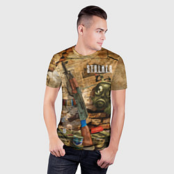 Футболка спортивная мужская Сталкер - тени из прошлого, цвет: 3D-принт — фото 2