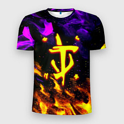 Футболка спортивная мужская Doom огненный стиль, цвет: 3D-принт