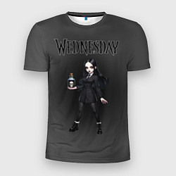 Футболка спортивная мужская Уэнсдей в стиле аниме, цвет: 3D-принт