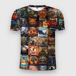 Мужская спорт-футболка Sabaton - обложки альбомов и песен