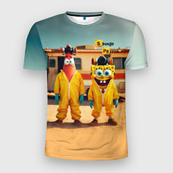 Футболка спортивная мужская Spomge Bob and Patrick Star - Breaking bad, цвет: 3D-принт