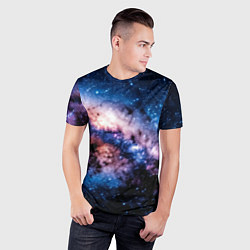 Футболка спортивная мужская Фантастический космос звёзды и туманности, цвет: 3D-принт — фото 2