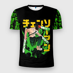 Мужская спорт-футболка Аниме Человек бензопила