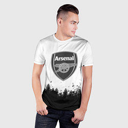 Футболка спортивная мужская Arsenal черный лес, цвет: 3D-принт — фото 2
