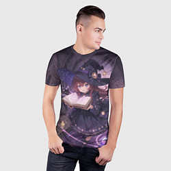 Футболка спортивная мужская Аниме Ведьма Читает Книгу Заклинаний, цвет: 3D-принт — фото 2