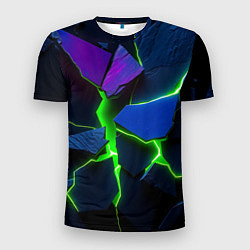 Футболка спортивная мужская Neon tile, цвет: 3D-принт