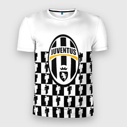 Футболка спортивная мужская Juventus болельщики паттерн, цвет: 3D-принт
