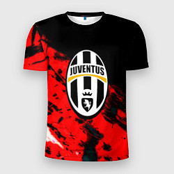 Футболка спортивная мужская Juventus кераски текстура, цвет: 3D-принт