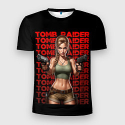 Мужская спорт-футболка Лара с пистолетами