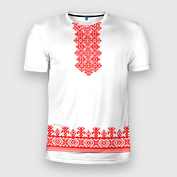 Мужская спорт-футболка Славянская вышиванка рубаха