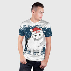 Футболка спортивная мужская Кот Бендер - 2026, цвет: 3D-принт — фото 2