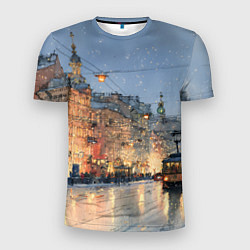 Мужская спорт-футболка Вечер Санкт-Петербурга