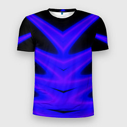 Футболка спортивная мужская Color neon blue, цвет: 3D-принт