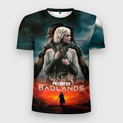 Мужская спорт-футболка Главные герои Хищник планета смерти