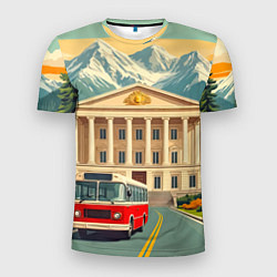 Мужская спорт-футболка Классика у подножия гор