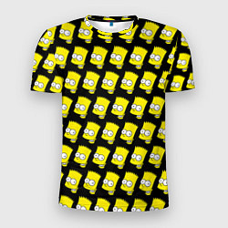 Мужская спорт-футболка Барт Симпсон: узор