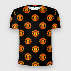 Футболка спортивная мужская Manchester United Pattern, цвет: 3D-принт