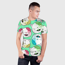 Футболка спортивная мужская Drop Dead: Kitty Heads, цвет: 3D-принт — фото 2
