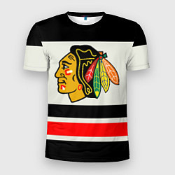 Футболка спортивная мужская Chicago Blackhawks, цвет: 3D-принт