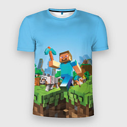 Мужская спорт-футболка Minecraft Summer