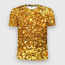 Мужская спорт-футболка Золотое мерцание