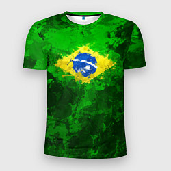 Футболка спортивная мужская Бразилия, цвет: 3D-принт