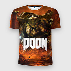 Мужская спорт-футболка DOOM 4: Hell Cyberdemon