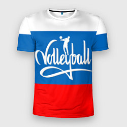 Футболка спортивная мужская Волейбол 27, цвет: 3D-принт