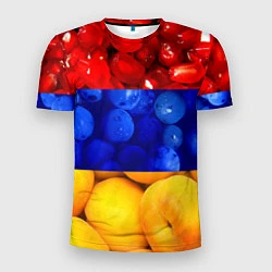 Футболка спортивная мужская Флаг Армении, цвет: 3D-принт