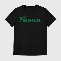 Футболка хлопковая мужская Shrek: Logo, цвет: черный