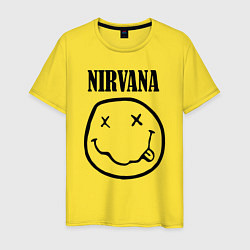 Футболка хлопковая мужская Nirvana, цвет: желтый