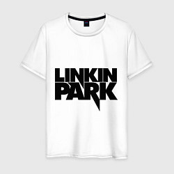 Футболка хлопковая мужская Linkin Park, цвет: белый